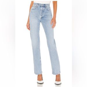 NWOT Agolde Lana Straight in Riptide
